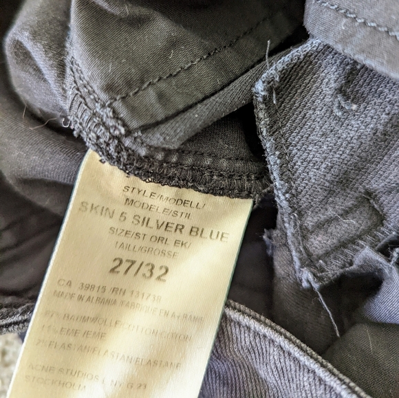 Acne Studios - SKIN 5 SILVER BLUE Pants - Picture 6 of 9